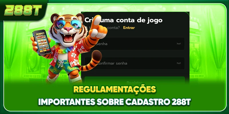Regulamentações importantes sobre cadastro 288T